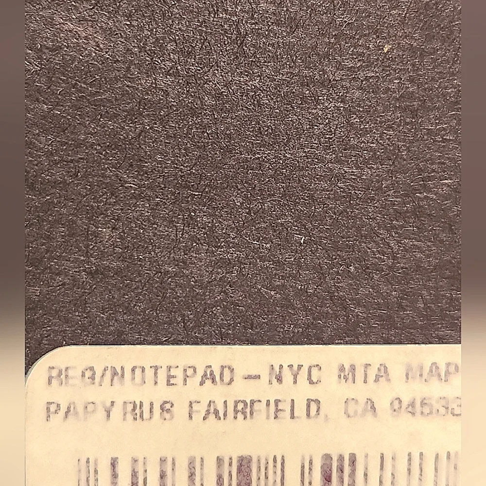 Set of 6 Papyrus NYC/MTA Map Notepads